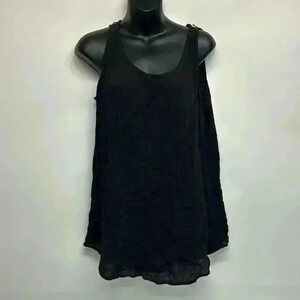 - Black, soft surrounding size medium tank top